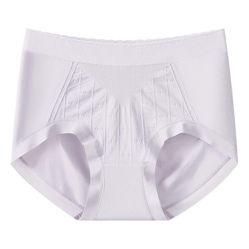Women's Large Size Spring and Autumn 10A Anti Bacteria Cotton Crotch Skin Friendly High Waist Belly Triangle Briefs