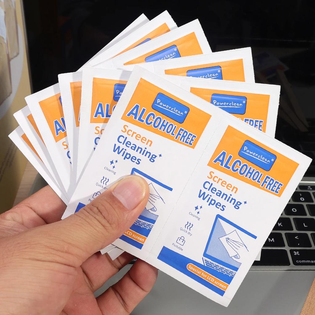 40Pcs/Box Screen Cleaner Wipes Phone Glasses Camera Lens Helmet Mirror Gaming Cleaner Polymer Screen Cleaning Kit for TV Laptops