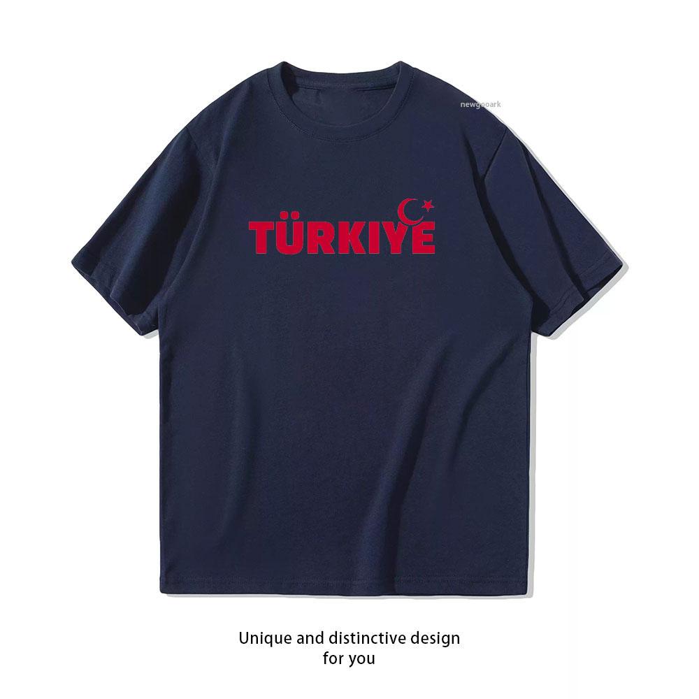 

Türkiye Turkey Classic TShirt Women Unisex Casual Cotton Graphic T Shirts Creative Streetwear Classic Aesthetic Shortsleev 4XL