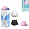Anti-Spill Silicone Milk Cap Universal Carton Dispenser Leak-Proof Reusable Boxed Milk Diverter Funny Kitchen Gadget for Milk Lover