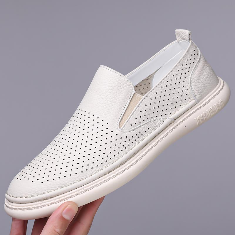 Fashion Luxury Fashion New Men's Patent Leather Slip On Breathable Leisure Shoes Loafers Male Sneakers Tenis Masculino Zapatos Hombre