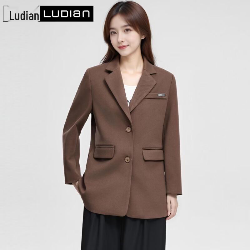 LUDIan Women s Loose Fit Thickened Blazer 3XL