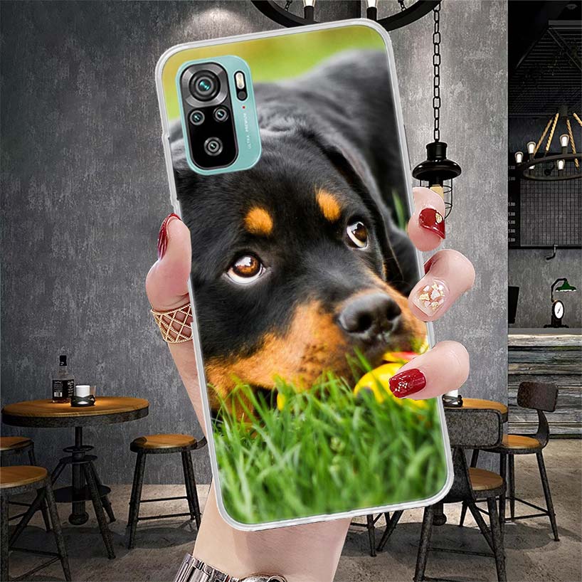 Rottweiler Dog Soft Phone Case For Xiaomi Redmi Note 15 14 14S 13 12 Pro Plus 12S 11 11S 11E 10 10S 11T 5G Fundas Coque Redmi No