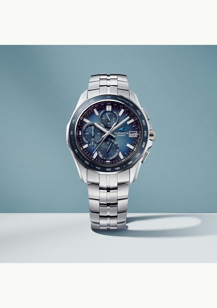 Wristwatch Oceanus Made in Japan Manta Retro Tone Collection Bluetooth Radio Solar Sapphire Glass Silver [CASIO] [] OCW-S7000RA-2AJF Men's