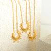 Unique Sun Pendant Necklace for Women 18K Gold Plated No Fade Women's Necklace Fashion Luxury Jewelry