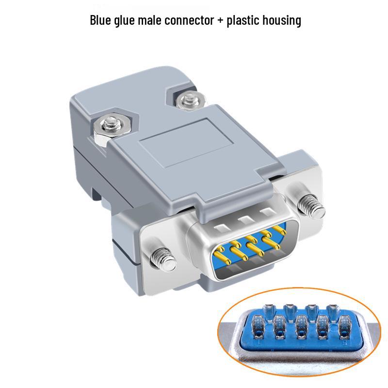 DB9 Female-to-Male 9-Pin Solder Type RS232/485 Serial Connector Plug