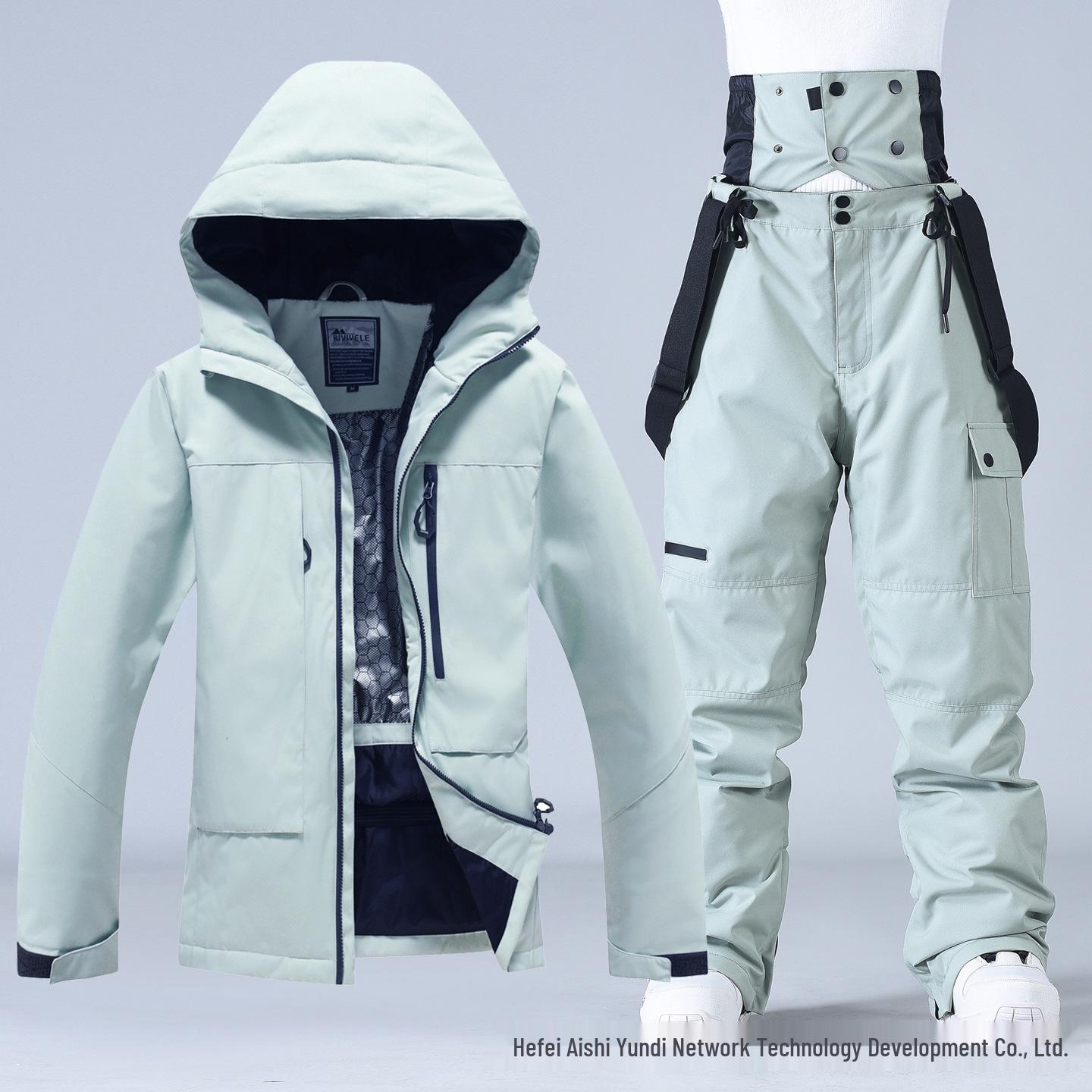 Уличный зимний лыжный костюм: Ветрозащитный, Водонепроницаемый и Утепленный для мужчин и женщин XL