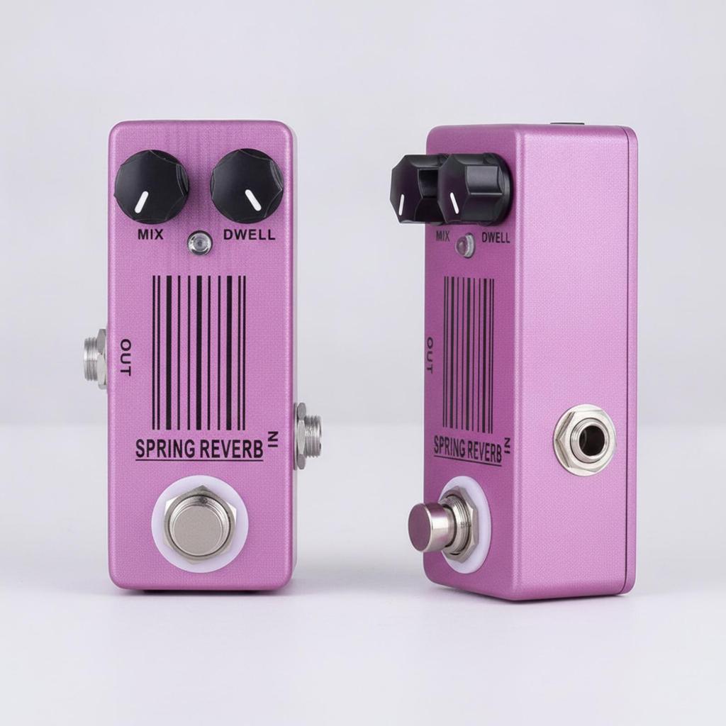 Spring Reverb Effect Pedal Mini Analog-Style for Guitarists