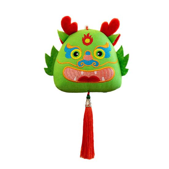 Cartoon Chinese Dragon Hanging Decoration with Tassels 2024 Year of The Dragon New Year 3D Dragon Ornament Pendant Home Decor Spring Festival Gift
