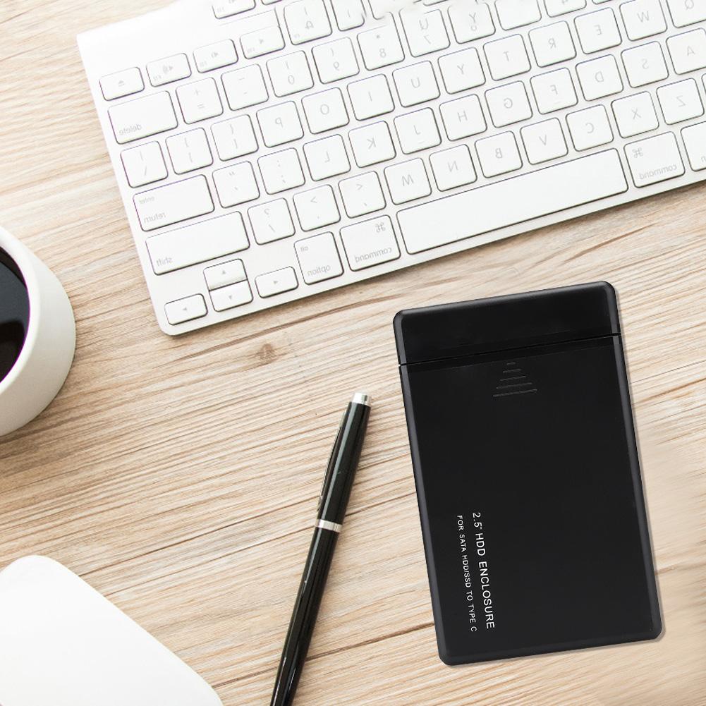 W25a831 2.5 USB3.1 Type C SATA Mobile Scratch resistant Hard Disk Case HDD Enclosure(Black) (Not Inclube Hard Disk)