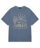 Sseleupe Cast Dream No Warris Pigment Short Sleeve T-Shirt Light Blue