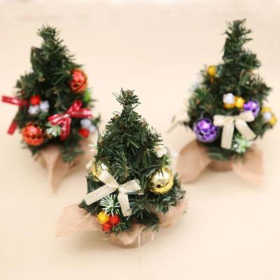 (1piece/bag) Mini Christmas Tree Small Bow Decoration Party Supplies Festival New Celebration Event