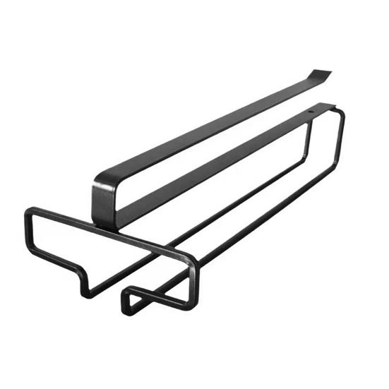 Rödvinshållare Förtjockad Metall Träfäste Stabil Rostskyddande Självhäftande Fäste Ingen Borrning Upp-och-Ned Förvaring Dekorativ Köksställ