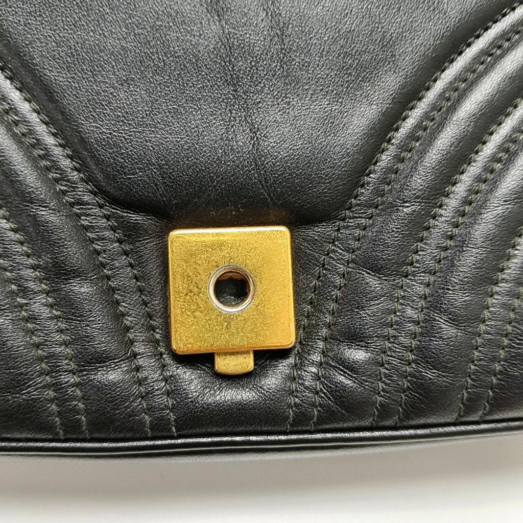 [Pre-Owned] Gucci GG Marmont Small Matelassé Shoulder Bag 'Black' - Good #CPZZOR
