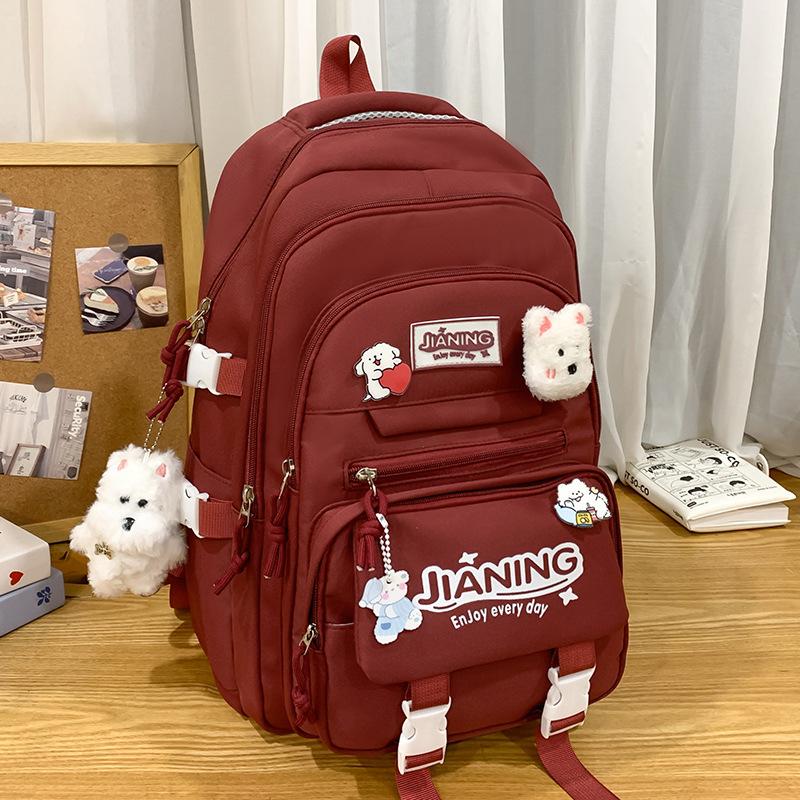 School bag Children's elementary school students Girls Junior high school students High school students Two-piece set Backpack