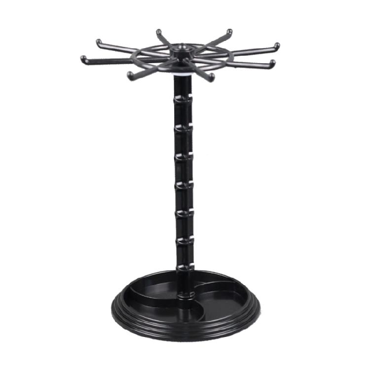 Jewelry Rotating Display Holder Organizer Necklace Keychain Stand Rack Hook