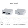 Aluminum Alloy USB C Power and Signal Splitter DC5V Input for Power and Data Separation Plugs and Play Support Audios