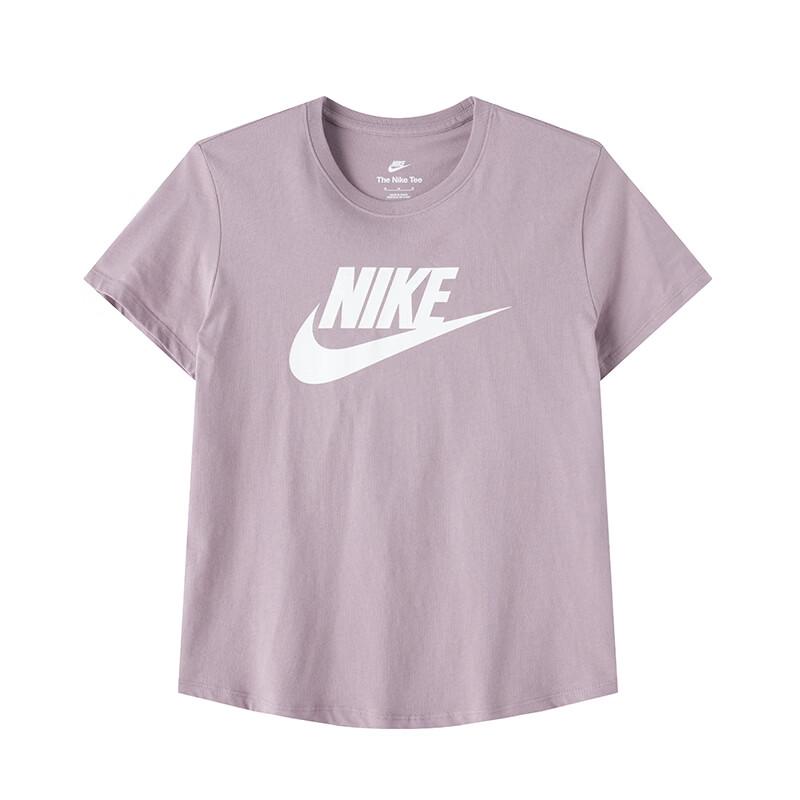 Nike Breathable Soft Round Neck Short Sleeve T-Shirt Women tops DX7907-226 S