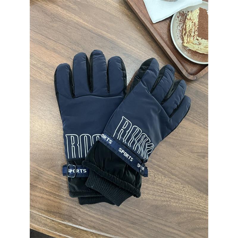 Damen Winter Outdoor Skihandschuhe Plus Samt zum Warmhalten beim Fahren mit einem Elektrofahrrad zum Schutz vor Kälte und winddicht mit Touchscreen