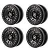 4 PCS RC Vehicle Wheels Rims 2.9in 12 Hole Aluminum Alloy RC Model Car Non Stick Metal Wheel Hub for 1 6 AXAIL SCX6