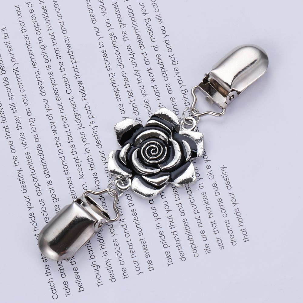 Collar Brooches Antique Flower Pattern Shawl Brooch Cardigan Clip Sweater Clips Duck Clip Clasps