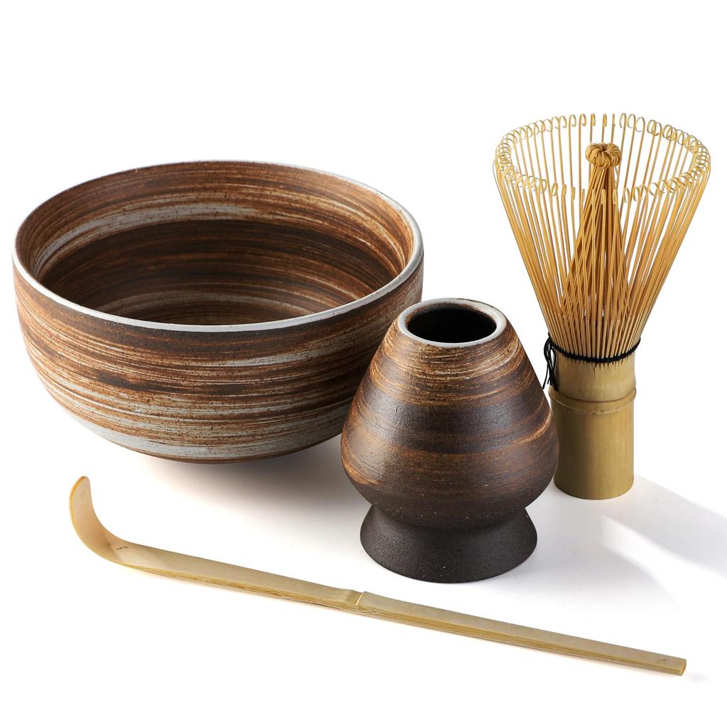 Tea Ceremony Set, Tea Utensils, Matcha Utensils, Matcha Tea Ceremony, Tea Bowl, Tea Whisk Stand, Tea Whisk (100-piece Set), Tea Scoop, Bowl-shaped