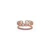 2025 Stylish Adjustable Zircon Twisted Hollow Ring for Index Finger