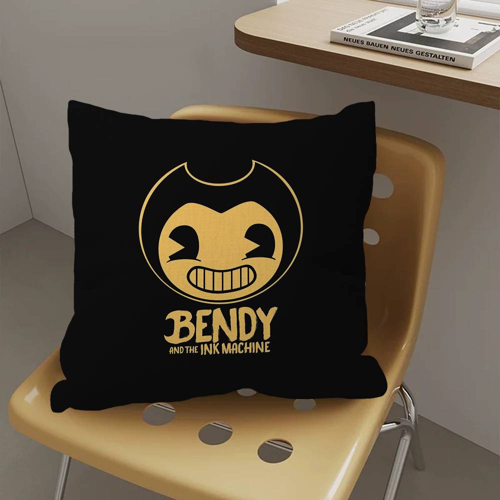 Game BBendy and the Ink MMachine Personalized Pillow Dust Cover Bedroom Kids Party Decoration Pillowcase Birthday Gift
