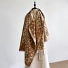 Ladies Thickened Winter Scarf Leopard Print Star Design Two-Sided Faux Cashmere Jacquard Wool Pashmina Wrap Luxury Style