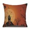 Halloween Linen Pillow Cover Printed Pillow Supply Cushion Cover