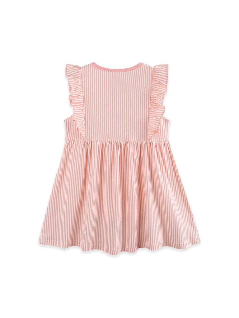 European Embroidered Rabbit Sleeveless Summer Dress for Girls - Children's Round Neck Princess Style