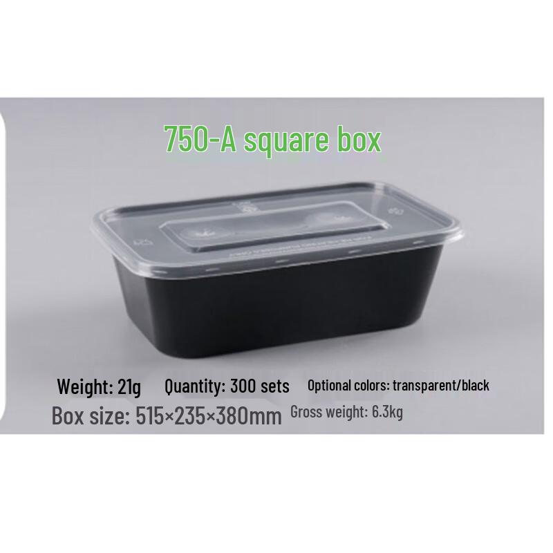 Disposable Rectangular Plastic Lunch Box