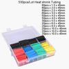 127/164/328/560/650/800PCS Heat Shrink Tube Shrinking Assorted Polyolefin Insulation Sleeving Wire Cable Sleeves Wrap