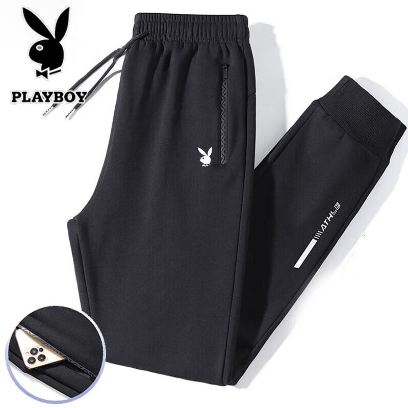 PLAYBOY Men's Plush-Lined Straight-Leg Casual Pants