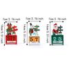 Countdown Christmas Winter Wooden Ornament Reindeer Santa Claus Sculpture  Home Decor