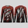 Neues Design Halloween Party Skelett Langarm T-Shirt Für Männer Lustiges Party Cosplay Mode Persönlichkeit Feiertags-T-Shirt