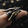 Year of the Dragon New Retro Evil Dragon Open Men's Goth Accessory Ring