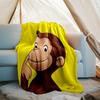 Curious George1 printed throw blanket—lightweight,soft,warm;versatile blanket for all seasons—perfect as &air-conditioning throw,nap blanket