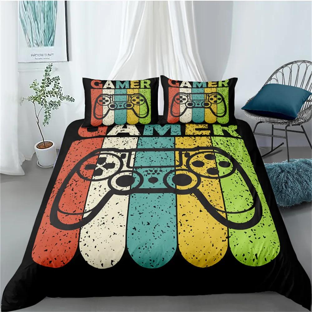 Home Textiles Bedding Set Gamer Life 3D Pattern Printed Duvet Cover Set Twin Full Queen King Boys Adults Polyester Quilt Cover
