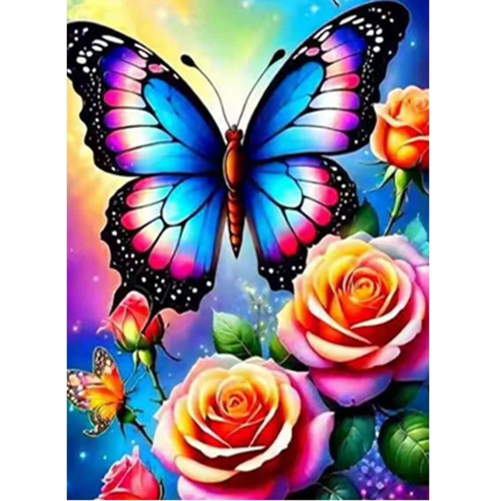 5D Diamond Painting, Peony Flower Sticker Diamond Cross Stitch Decorative Painting