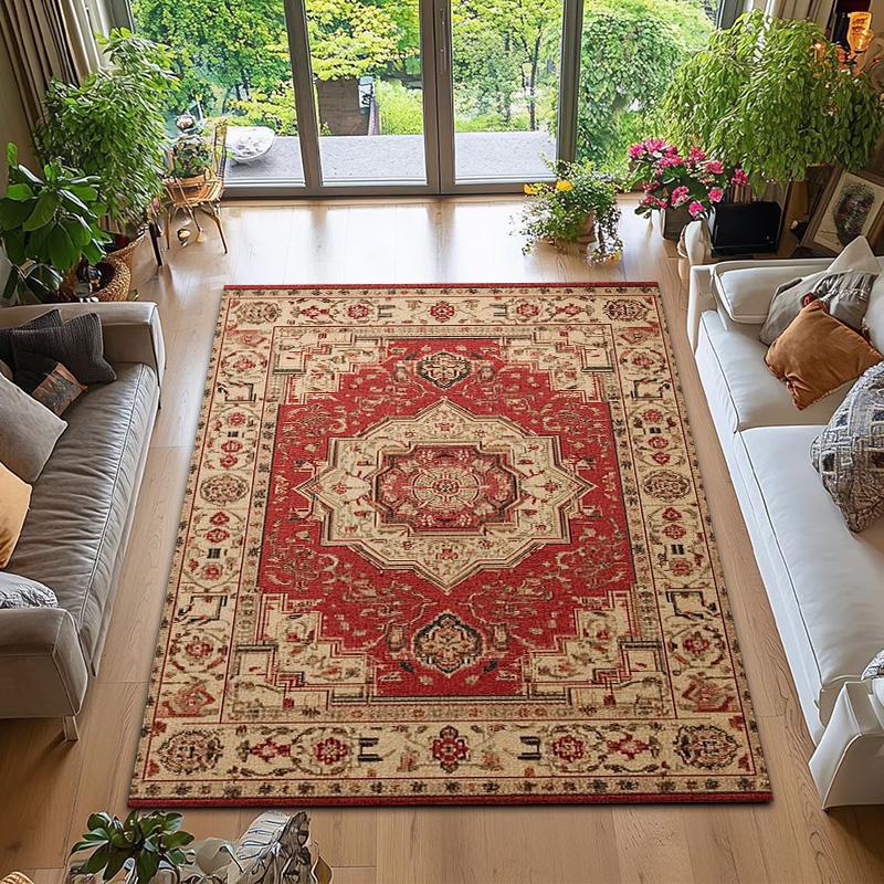 RAKKS Persian Bohemian Mat for Modern &Traditional Decor-Soft Texture,Suitable for Large Spaces & High-Traffic Areas Floor Decor