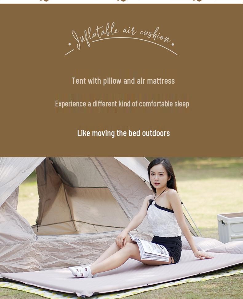 Portable Self-Inflating Camping Pad - Moisture-Proof and Thickened Sleeping Mat