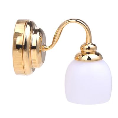Miniature LED Wall Sconce 1/12 Scale Dollhouses Decoration Model Wall Lamp Accessories for Dollhouses Bedroom Display