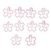 100Pcs Funny Paper Clips Cute Flower Shape Electroplating Process Paper Clips for Offices Home Schoo