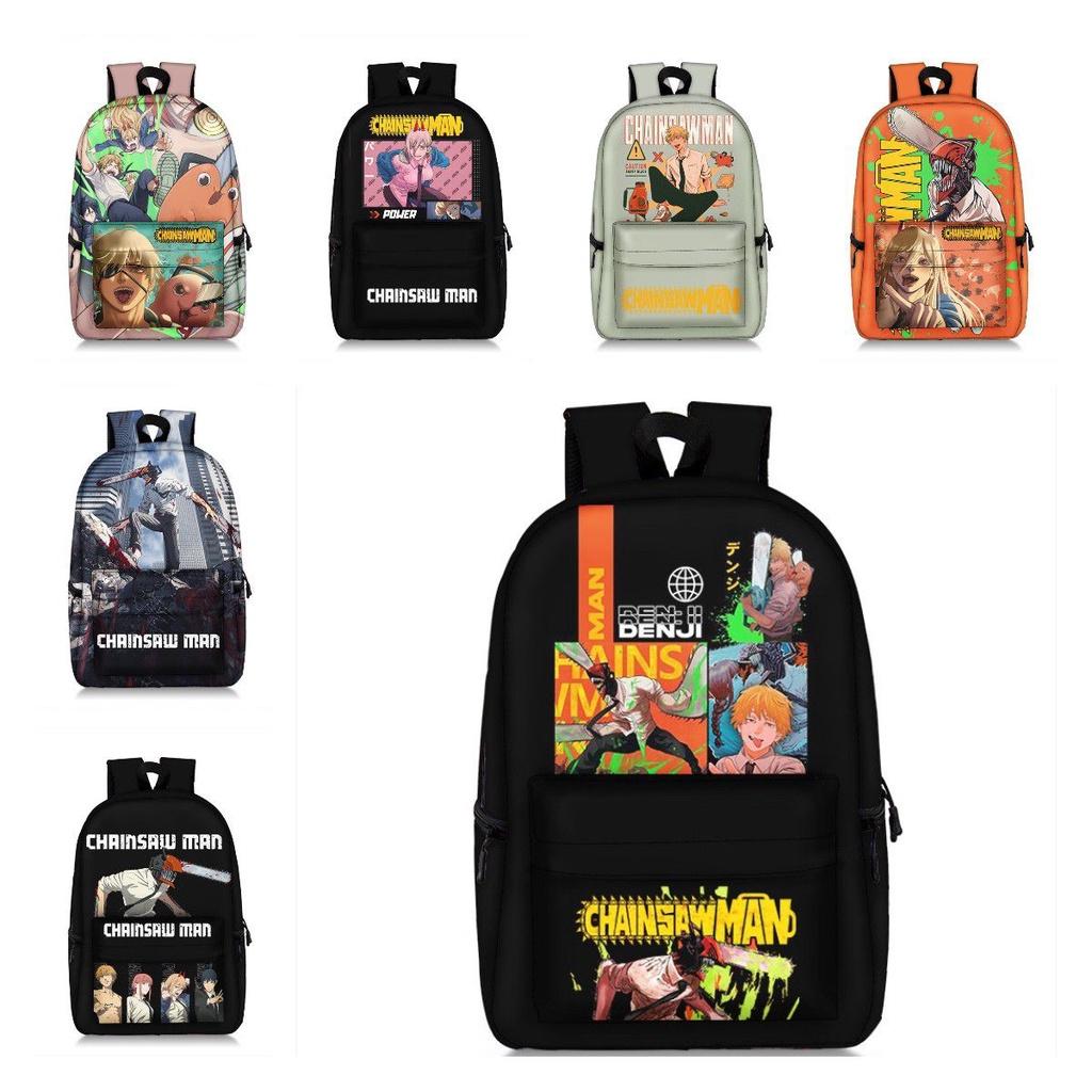 Stunning Child/adult Chainsaw Man Backpack Schoolbag Anime Bag