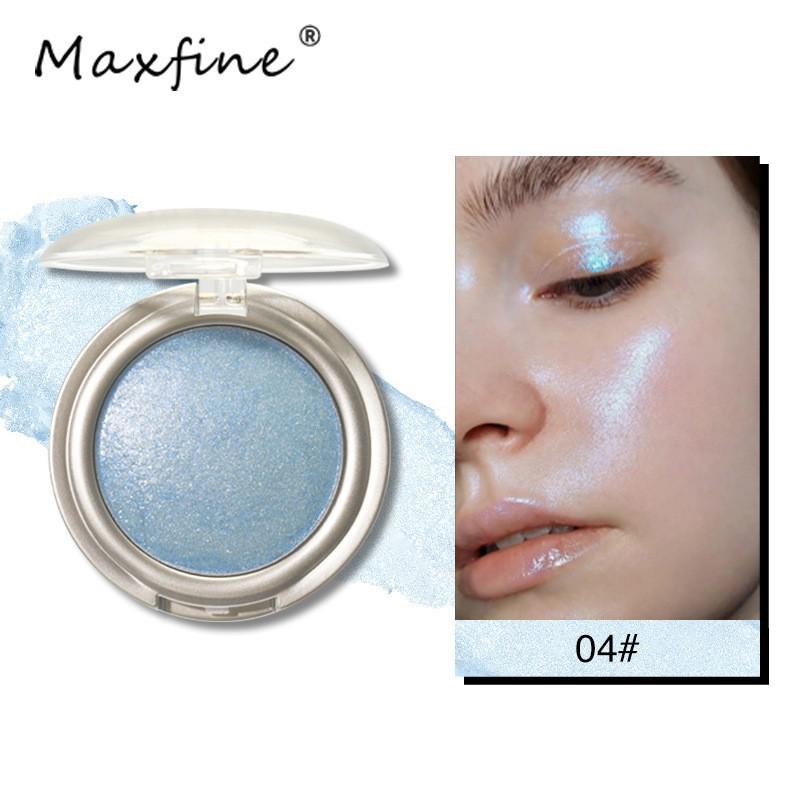 Maxfine Starry Mochi Highlighter Powder: Super Sparkle Iridescent Eyeshadow Palette