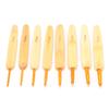 8pcs Aluminium Oxide Crochet Hook Golden Crochet Needles Set for Sweater Knitting