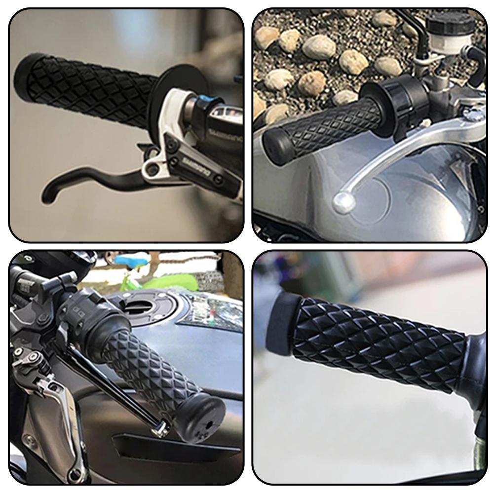 1 Pair Motocross Grips Handle Bar,Universal Motorcycle Handlebar Grips Non Slip Rubber Bar,Motorcycles Accessories