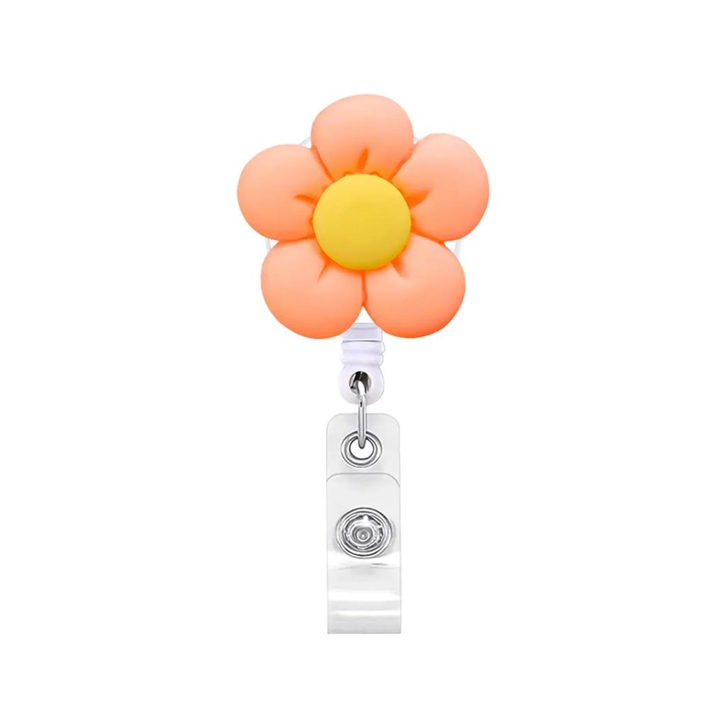 1 pieza Portatarjeta de identificación de trabajo con carrete retráctil para insignia de enfermera/doctor, llavero, accesorios para insignias, regalos para mujeres