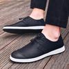Fashion Trendy New Minimalist Beige Men's Leather Casual Shoes Soft Soles Comfortable Loafers for Office Men's Business Work Shoes